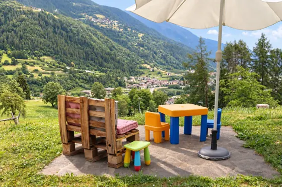 Le sedute panoramiche sulla valle