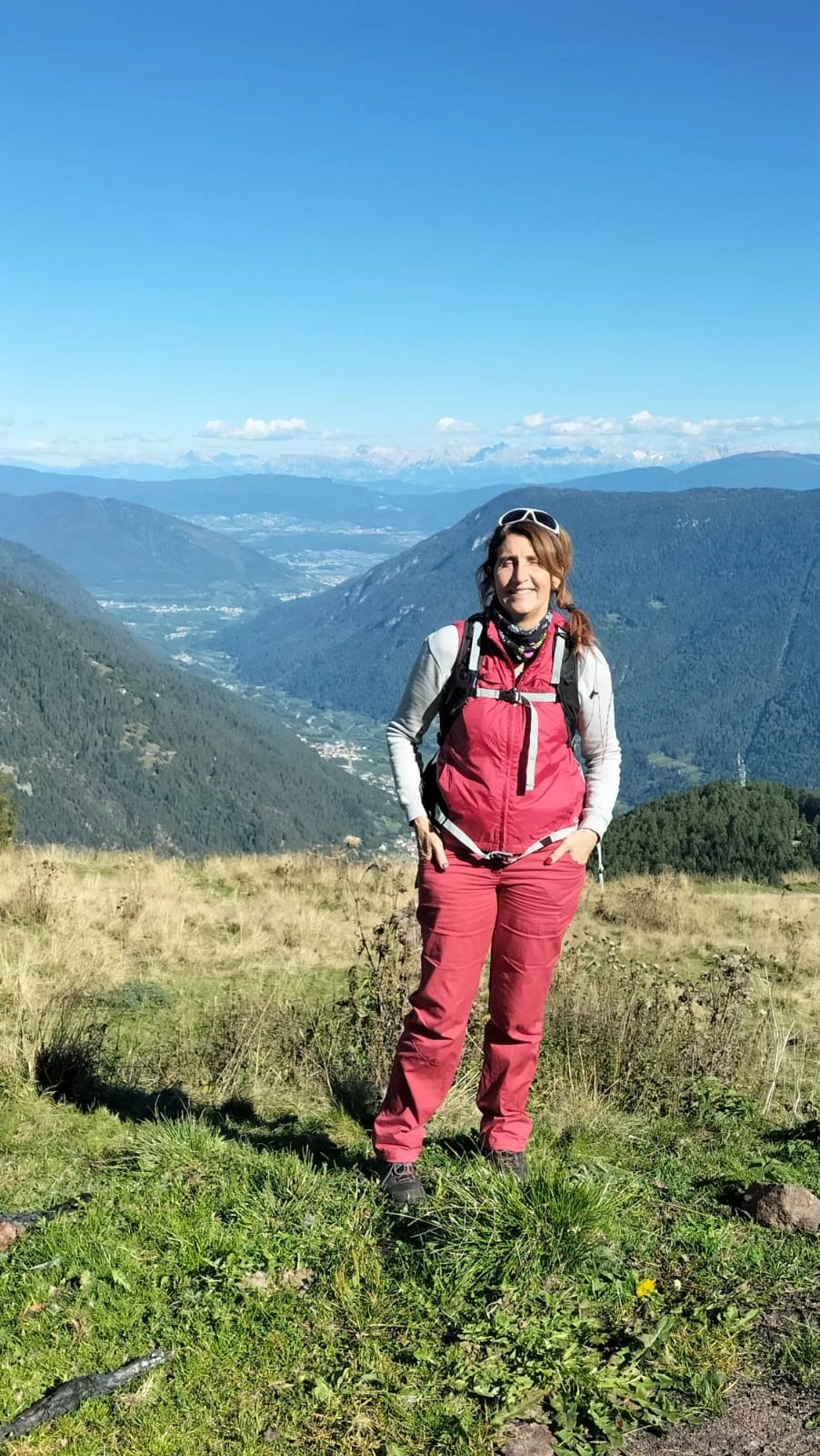 Nadia, la proprietaria di Villa Bonetei, in montagna